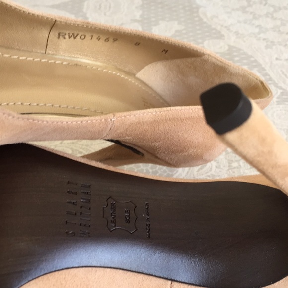 Stuart Weizmann nude suede heels - Picture 8 of 8